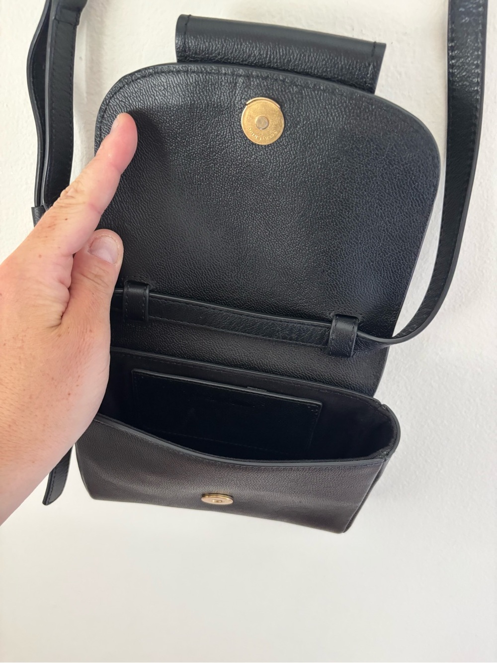 See By Chloé Black Mini Shoulder Bag with Gold Buckle Accent - Picture 4 of 7